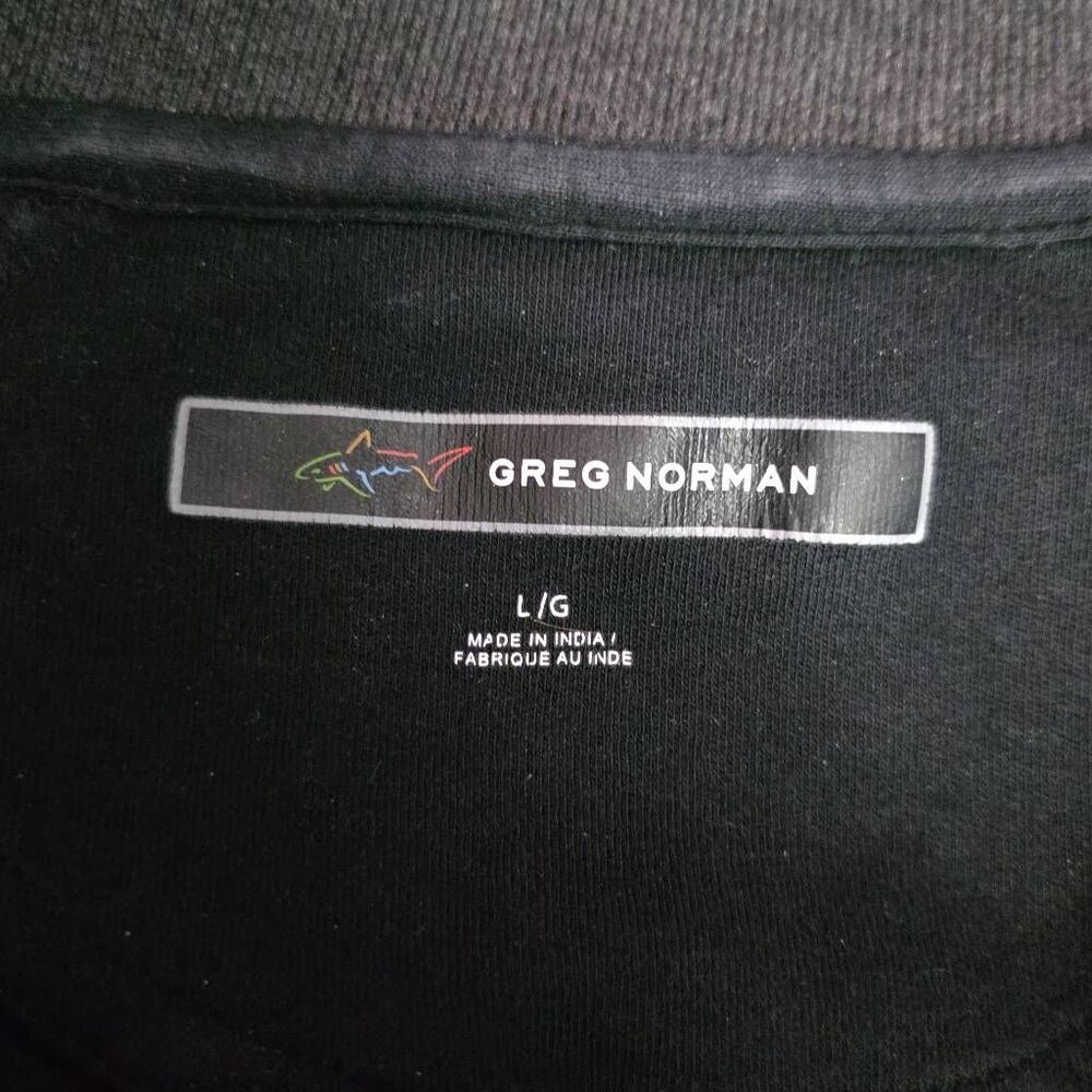 Greg Norman Men's Size Large Black 1/4 Zip Pullover Long Sleeve Sweatshirt - Picture 2 of 5